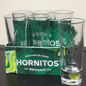 New 6 Tall Hornitos Shot Glasses